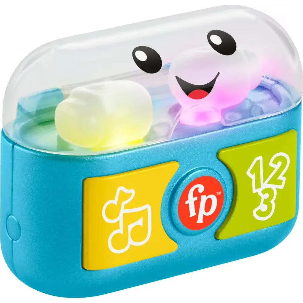 Fisher-Price Baby & Toddler Toy Laugh & Learn Play Along Ear Buds with Music Lights & Fine Motor Activities for Infants