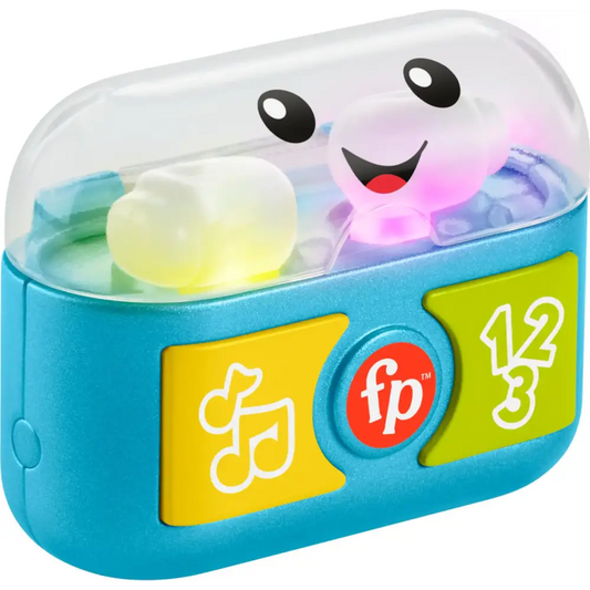 Fisher-Price Baby & Toddler Toy Laugh & Learn Play Along Ear Buds with Music Lights & Fine Motor Activities for Infants