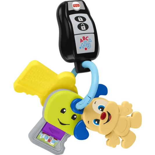 Fisher-Price Baby & Toddler Toy Laugh & Learn Play & Go Keys with Lights & Music for Pretend Play Infants Ages 6+
