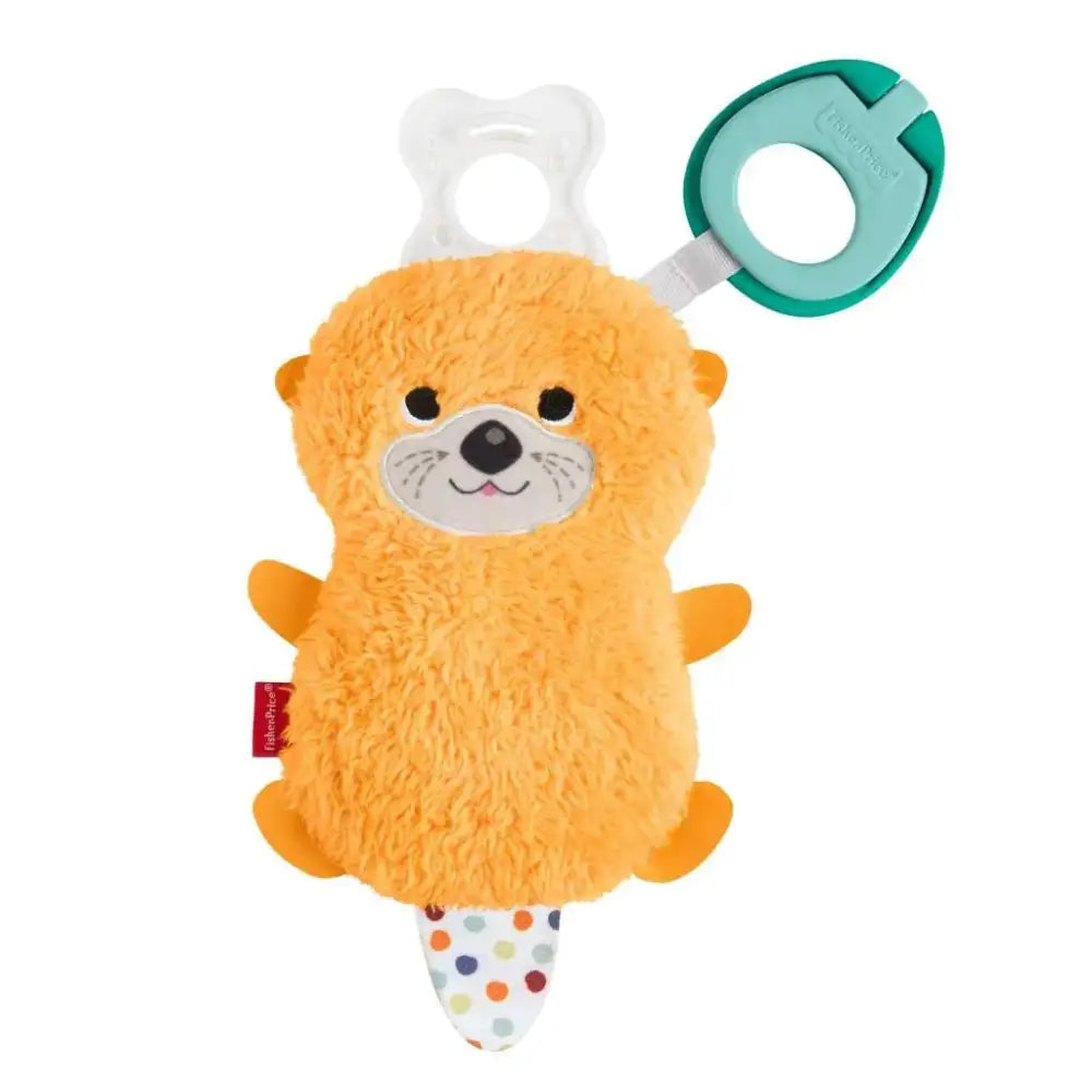 Fisher-Price Clipimals Universal Pacifier Holder plush otter pacifier holder for baby - n/a
