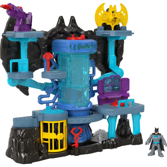 Fisher-Price Imaginext DC Super Friends Batman Toy Bat-Tech Batcave Playset with Lights & Sounds for Pretend Play Kids