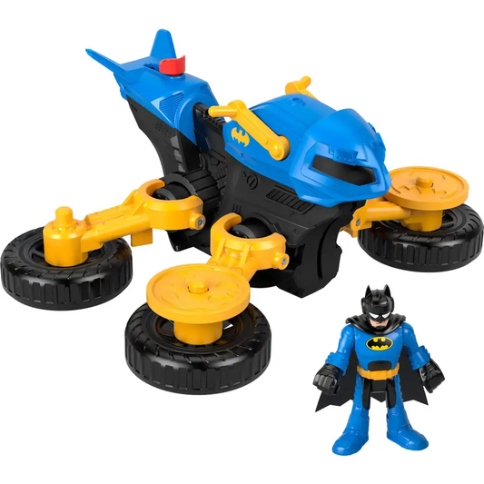 Fisher-Price Imaginext DC Super Friends Batman Toy Figure and Transforming Batcycle for Pretend Play Kids Ages 3+ Years