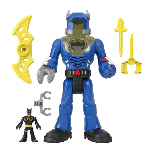 Fisher-Price Imaginext DC Super Friends Batman Toys Insider & Exo Suit 12-Inch Robot with Lights Sounds & Figure