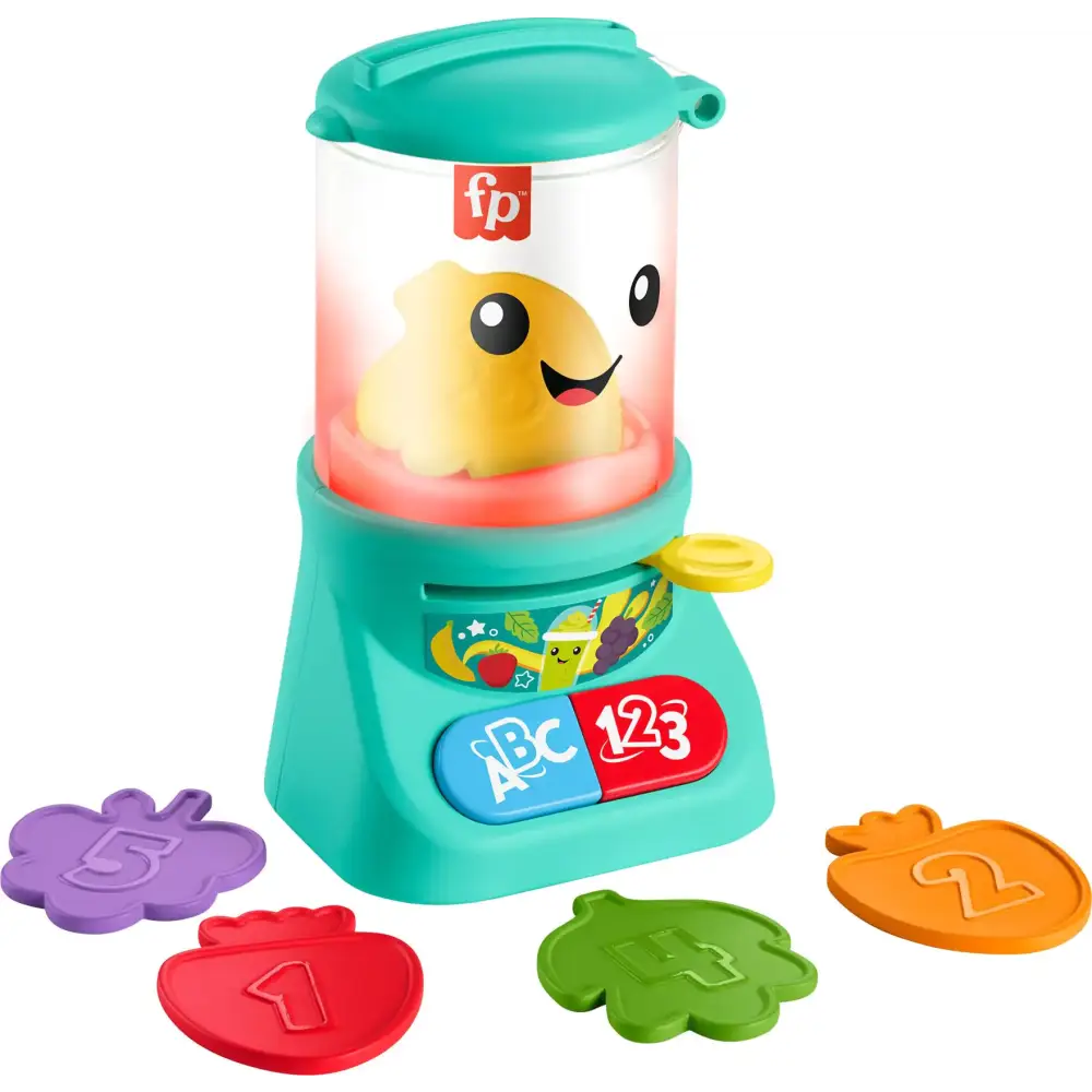 Fisher-Price Laugh & Learn Baby & Toddler Toy Counting & Colors Smoothie Maker Pretend Blender with Music & Lights