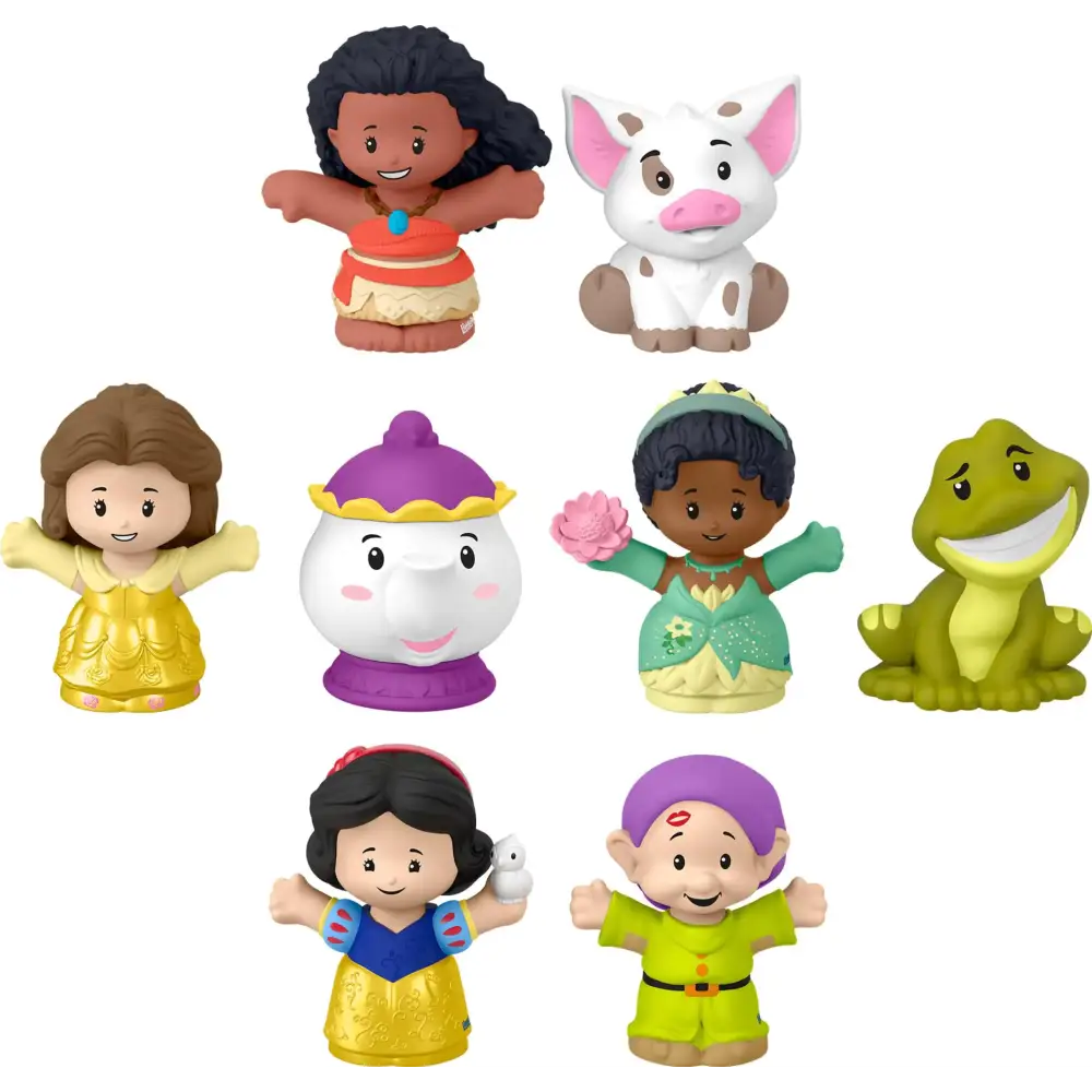 Fisher-Price Little People Toddler Toys Disney Princess Story Duos 8-Piece Figure Set for Pretend Play Kids Ages 18+