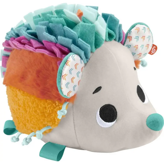 Fisher-Price Newborn Plush Toy Cuddle n Snuggle Hedgehog with Sounds & Sensory Details for Babies 3+ Months - n/a