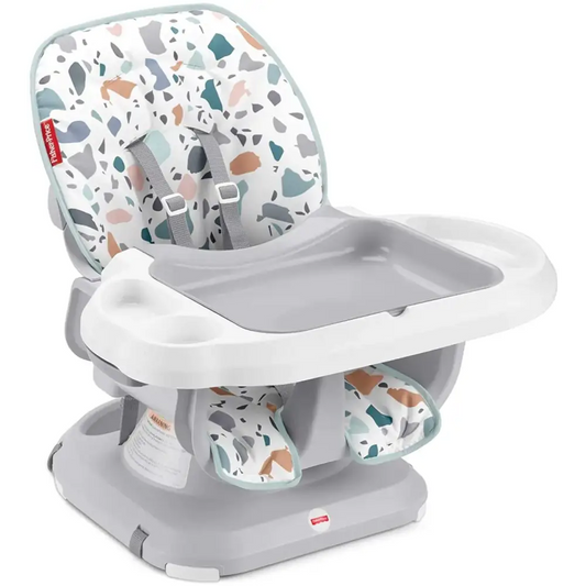 Fisher-Price SpaceSaver High Chair - Pacific Pebble portable baby-to-toddler dining seat - n/a