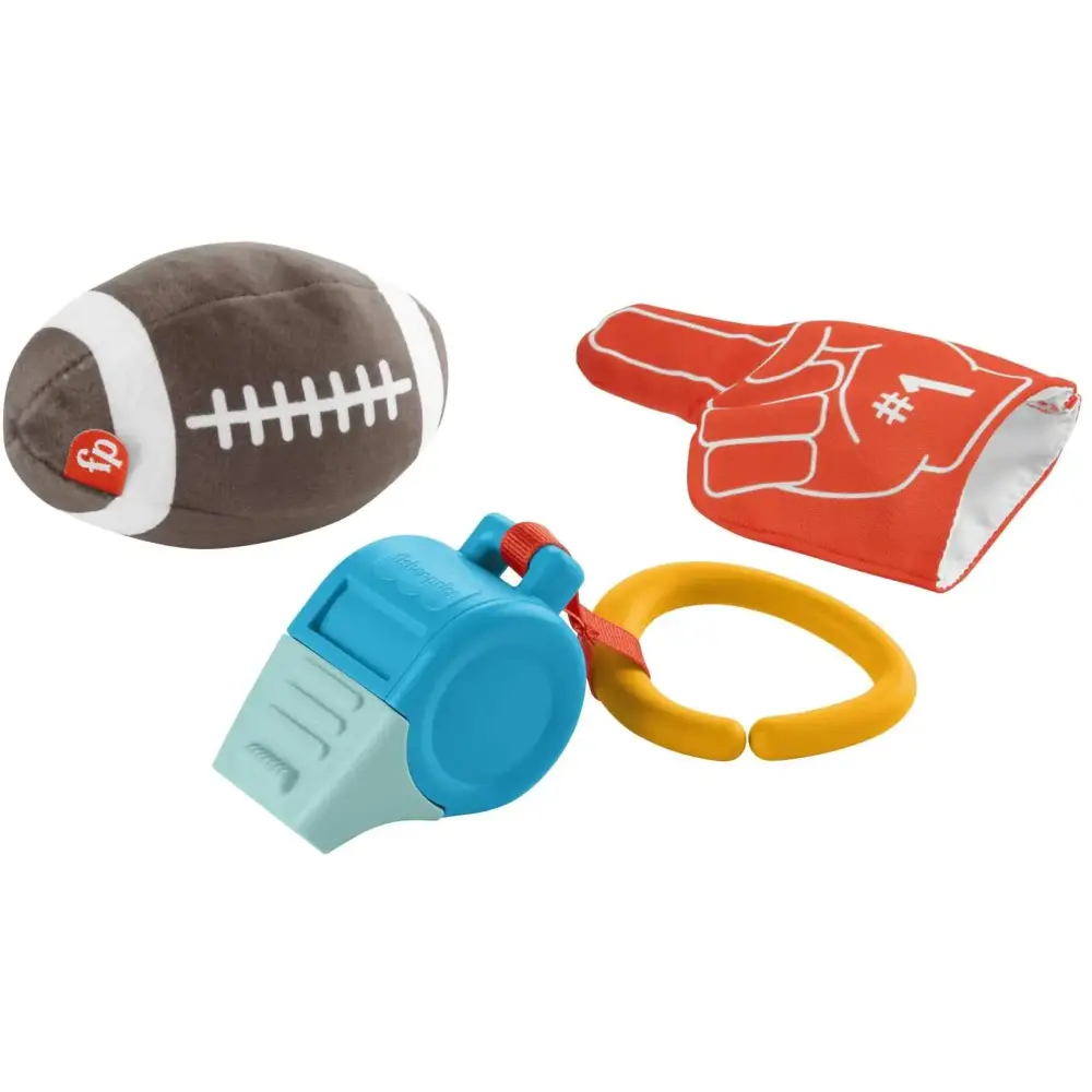 Fisher-Price Tiny Touchdowns Gift Set 3 football-themed baby toys and teether for infants ages 3 months and up - n/a