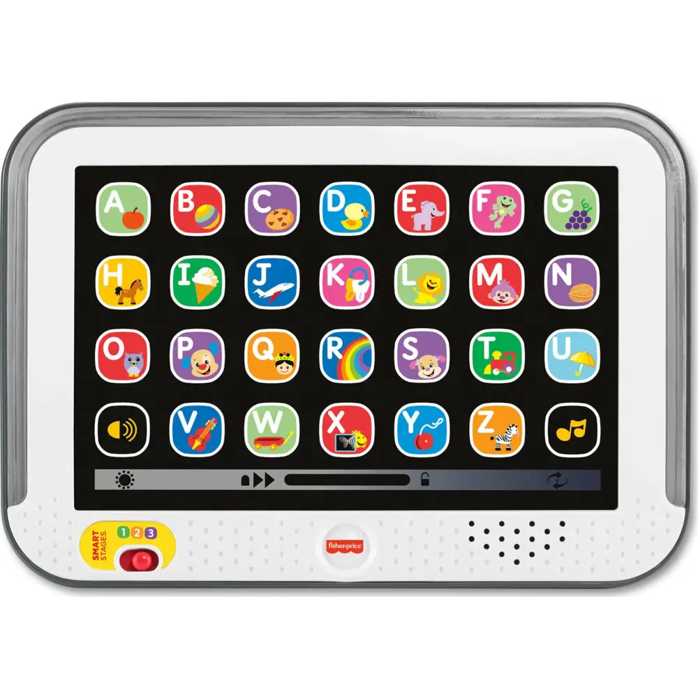 Fisher-Price Toddler Learning Toy Laugh & Learn Smart Stages Tablet Pretend Computer with Music & Lights for Kids Ages