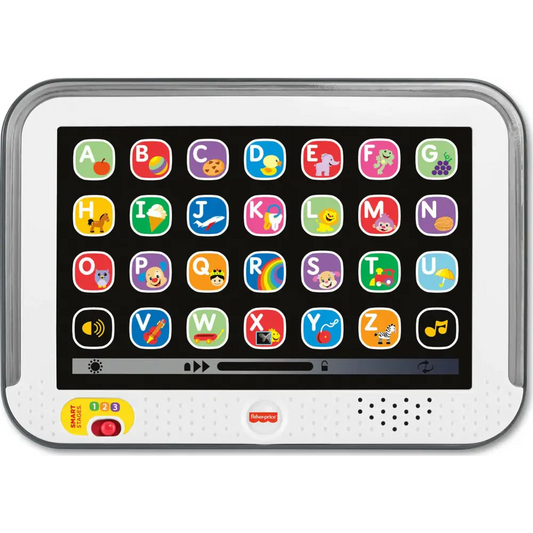 Fisher-Price Toddler Learning Toy Laugh & Learn Smart Stages Tablet Pretend Computer with Music & Lights for Kids Ages