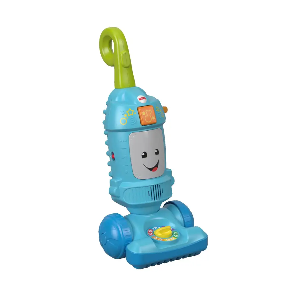 Fisher-Price Toddler Toy Laugh & Learn Light-Up Learning Vacuum Musical Push Along for Pretend Play Infants Ages 1+