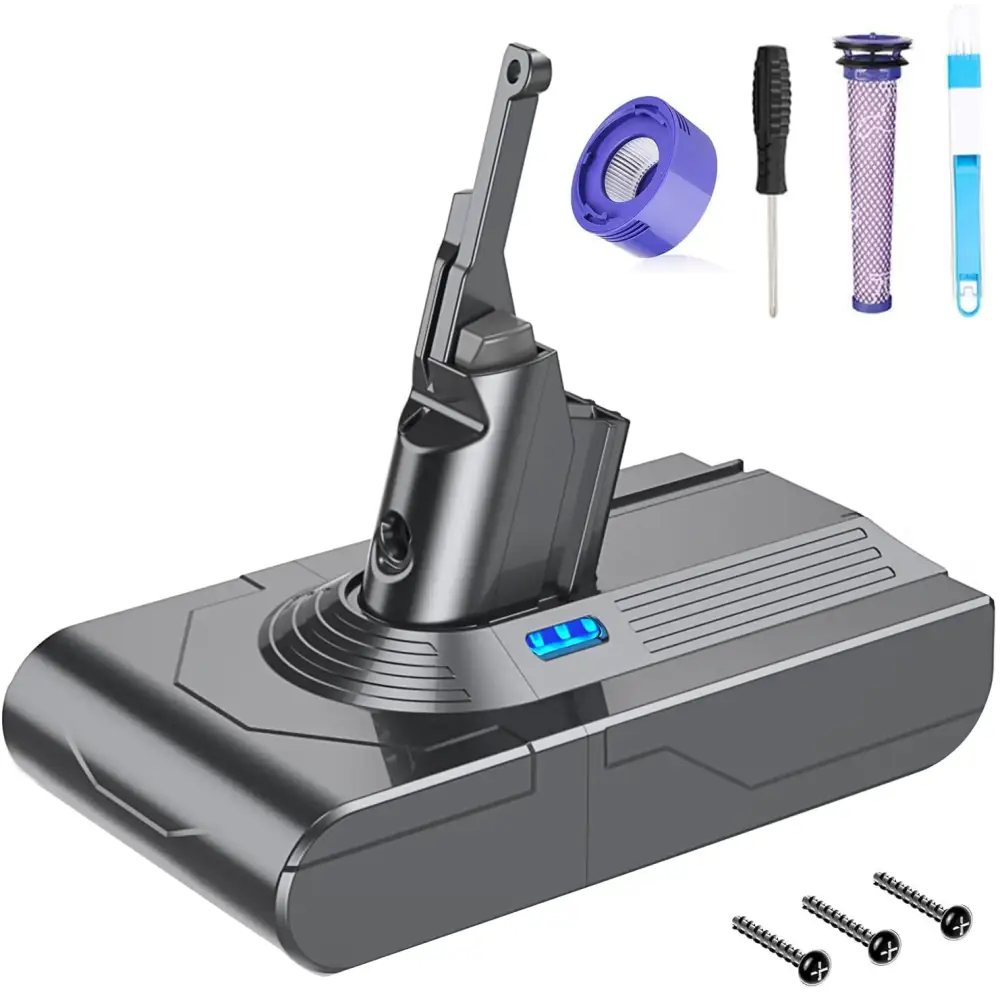 FLYLINKTECH V10 Battery Replacement 6000mAh 25.2V V10 Battery for Dyson Cyclone Animal Absolute Fluffy SV12 (NOT Fit