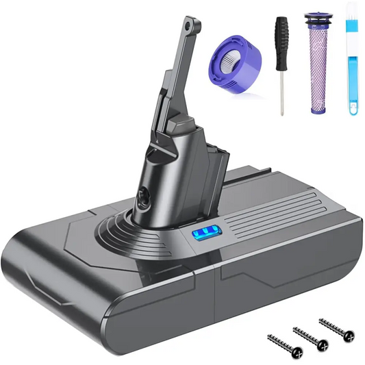 FLYLINKTECH V10 Battery Replacement 6000mAh 25.2V V10 Battery for Dyson Cyclone Animal Absolute Fluffy SV12 (NOT Fit