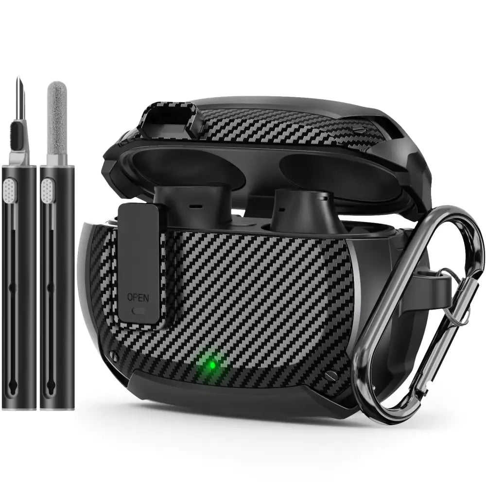 for Beats Studio Buds/Studio Buds Plus Case 2021/2023 with Cleaning Kit [Secure Lock] Hard Beats Studio Buds+