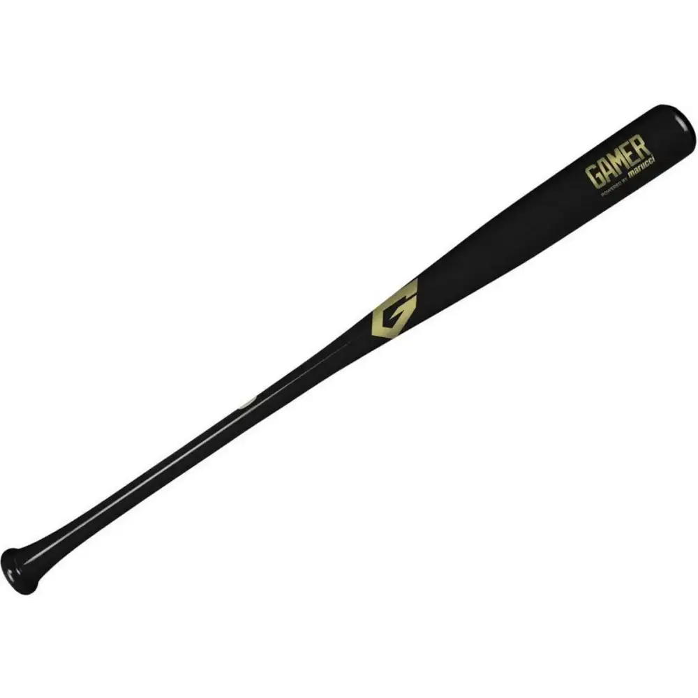 Gamer - Powered By Marucci Maple Baseball Bat Black 33’’ - BLACK / 33’’