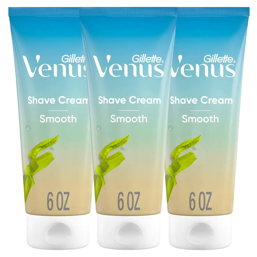 Gillette Venus Smooth plus Olay Shaving Cream for Women 3 Count 6 oz - n/a