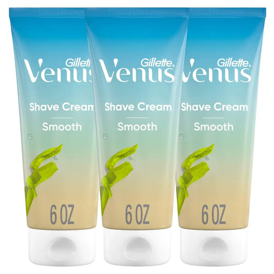 Gillette Venus Smooth plus Olay Shaving Cream for Women 3 Count 6 oz - n/a