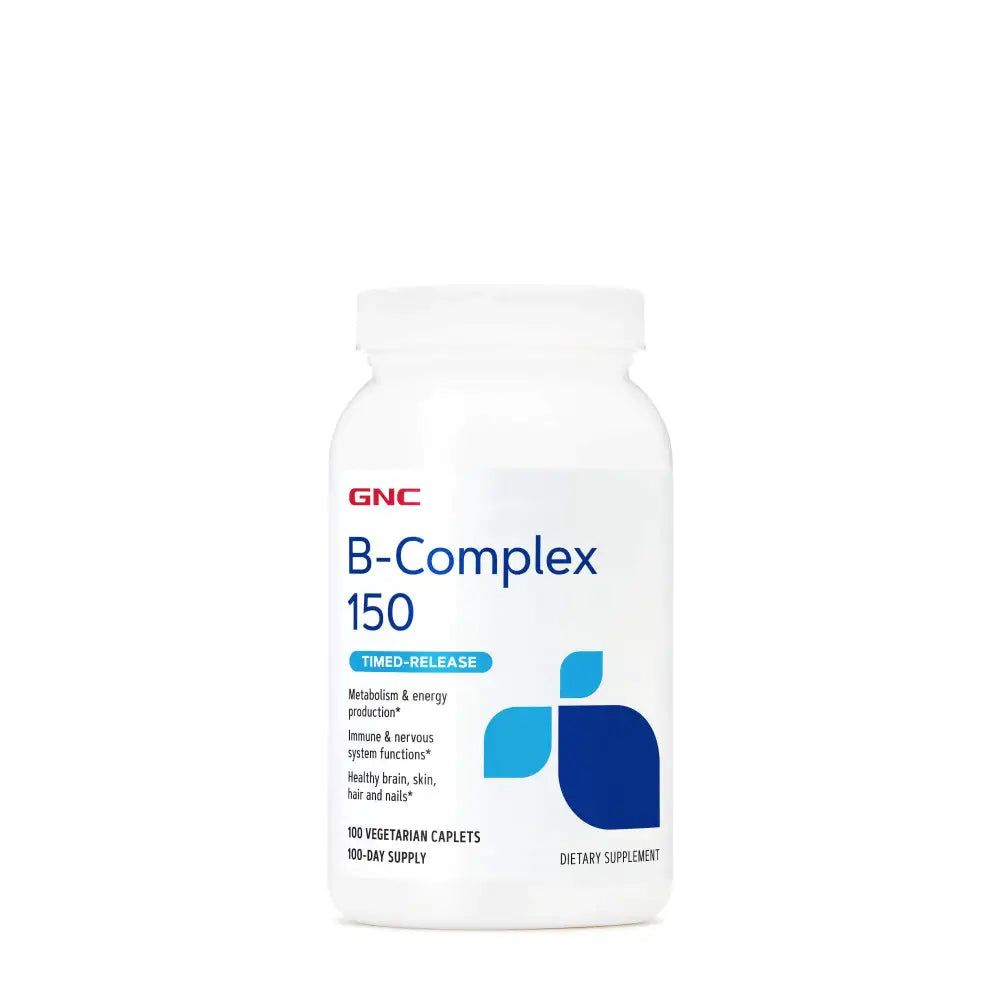 GNC B-Complex 150 | Metabolism & Energy Production | Timed-Release | 100 Count - n/a