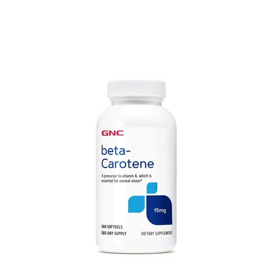 GNC beta-Carotene 15mg | A Precursor to Vitamin A which is Essential for Normal Vision | 360 Count - n/a