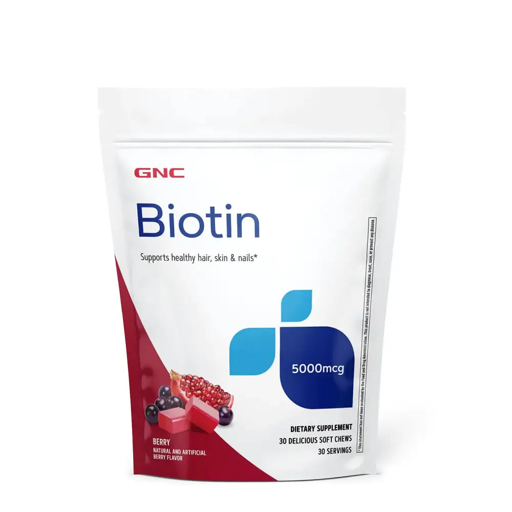 GNC Biotin 5000mcg - 30 Soft Chews - n/a