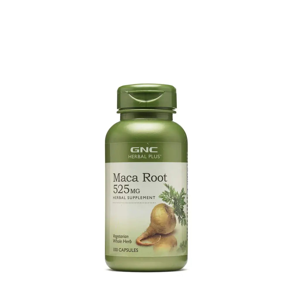 GNC Herbal Plus Maca Root 525mg 100 Capsules Supports Vitality - n/a