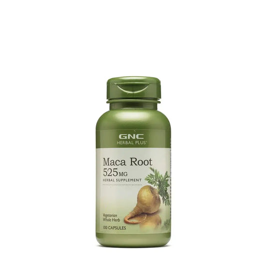 GNC Herbal Plus Maca Root 525mg 100 Capsules Supports Vitality - n/a