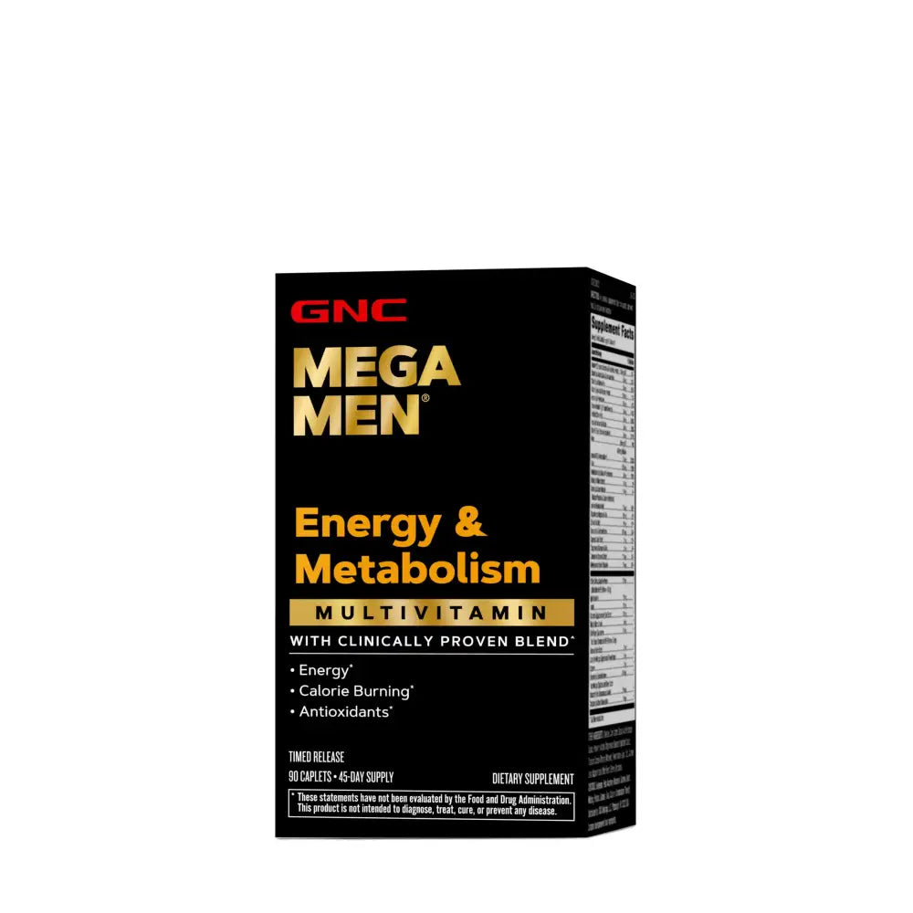 GNC Mega Men Energy & Metabolism Multivitamin | Antioxidants and Increased Calorie Burning | 90 Count - n/a