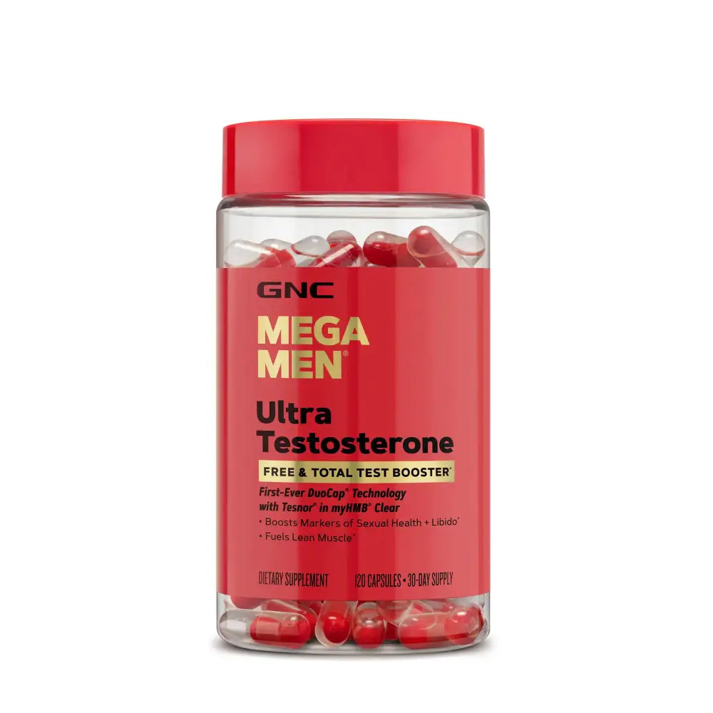 GNC Mega Men Ultra Testosterone | Free & Total Test Booster | 120 Count - n/a