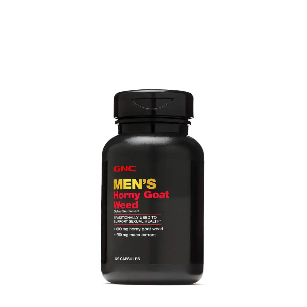 GNC Mens Horny Goat Weed 120 Capsules Supports Sexual Health - 120 Count (Pack of 1)
