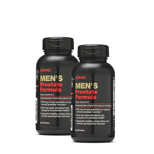 GNC Mens Prostate Formula Twin Pack 60 Softgels per Bottle Supports Normal Reproductive Function - Twin Pack (2 x 60