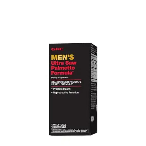 GNC Mens Ultra Saw Palmetto Formula 120 Softgels Supports Normal Prostate Function - n/a