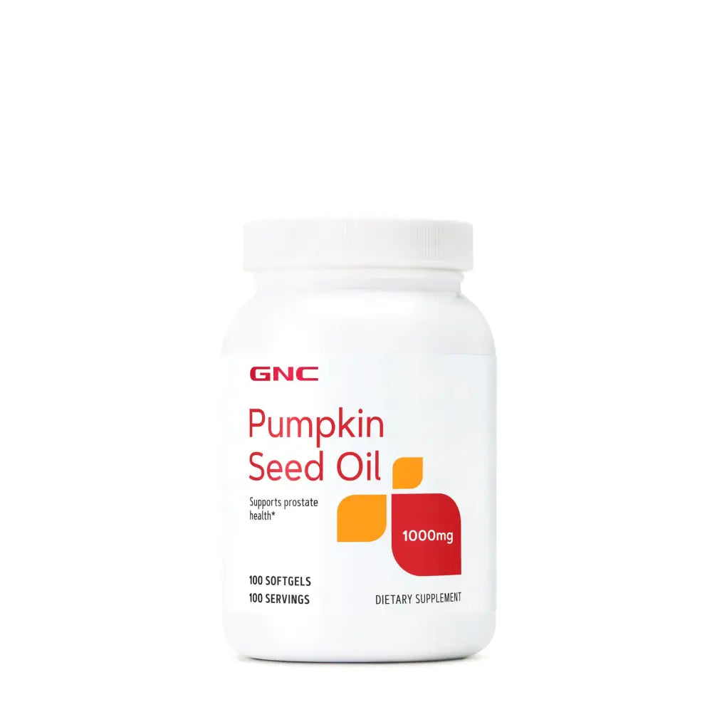 GNC Pumpkin Seed Oil 1000mg Supplement Supports Prostate Health 100 Servings - n/a