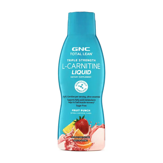 GNC Total Lean Triple Strength L-Carnitine Liquid | Supports Fatty Acid Metabolism and Helps to Fuel Muscle Recovery