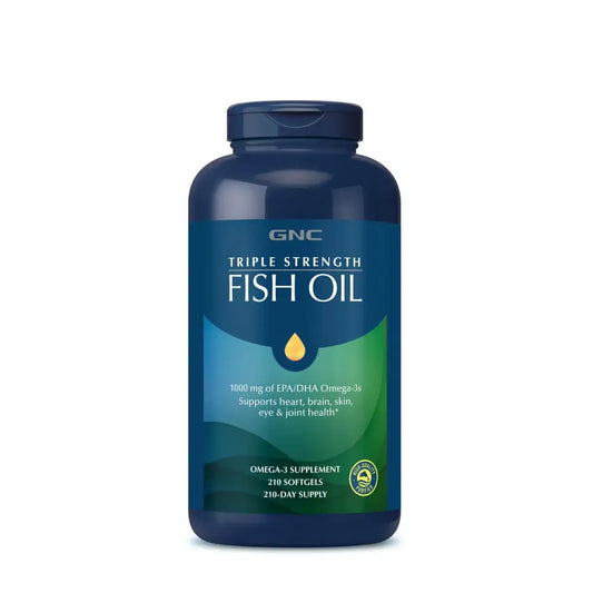 GNC Triple Strength Fish Oil 1000mg - 210 Softgels | 210 Servings - n/a