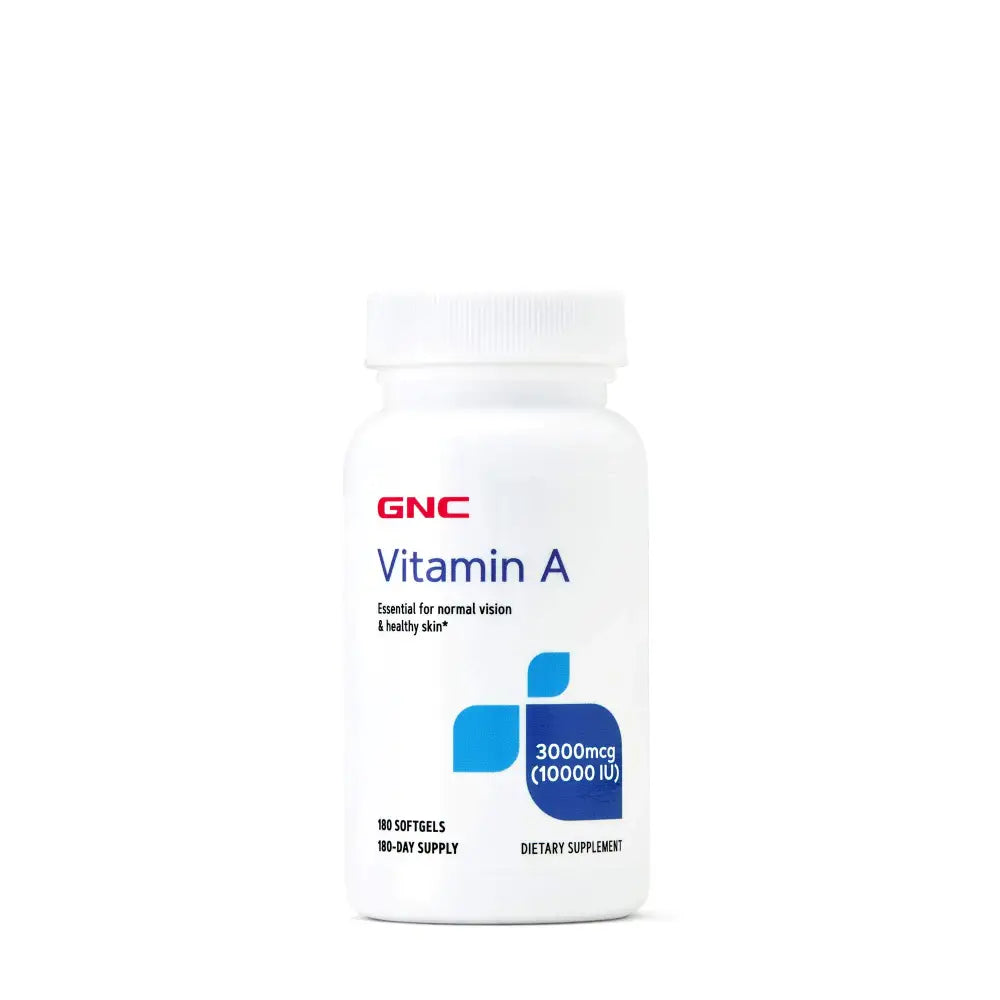 GNC Vitamin A 3000mcg Supplement Supports Normal Vision and Healthy Skin 180 Servings - n/a