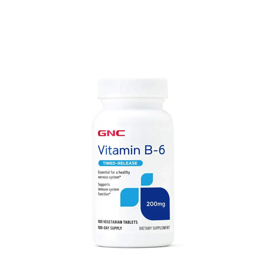 GNC Vitamin B6 200mg Supplement Supports Immune System and Nervous System 100 Serving - n/a