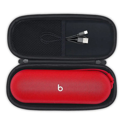 Hard Carrying Case for Beats Pill 2024 Bluetooth SpeakerShockproof Protective Travel Case with Mesh Pocket for New