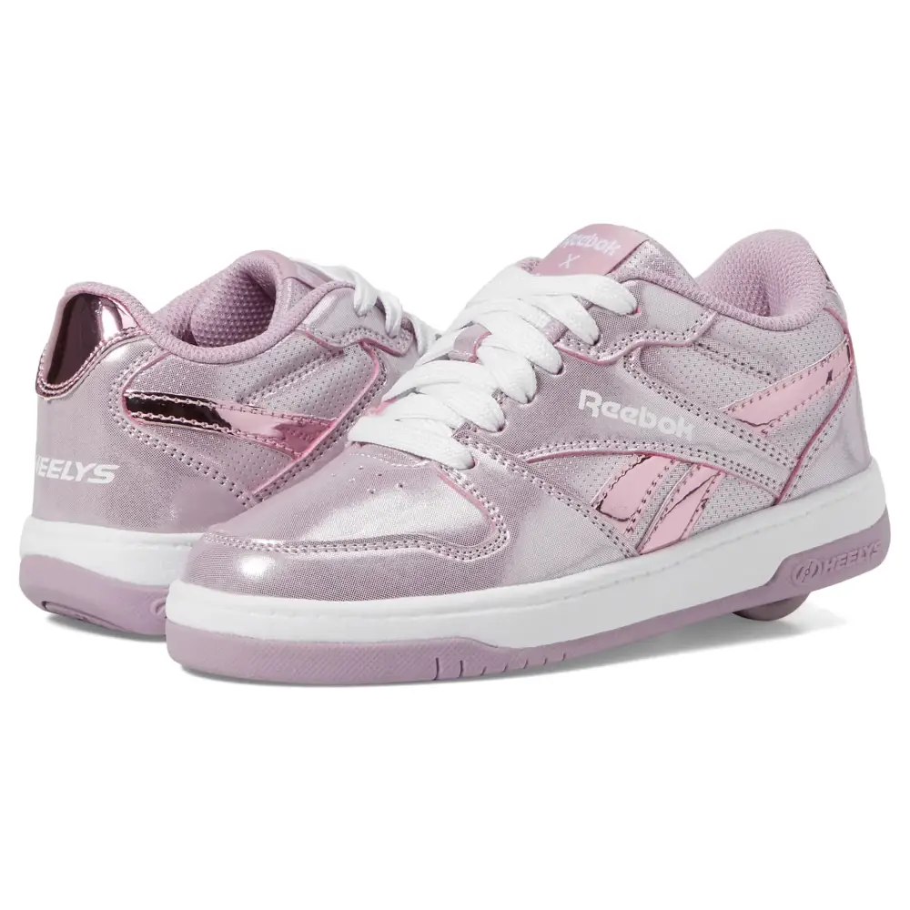 HEELYS Girls Reebok Bb4500 Low (Little Big Kid/Adult) Wheeled Heel Shoe Pink 7 - Pink / 7 Big Kid
