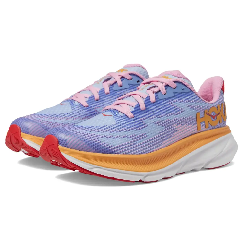 Hoka Clifton 9 (Big Kid) Sneaker Peony/Mirage 6 US Unisex - Peony/Mirage / 6 Big Kid