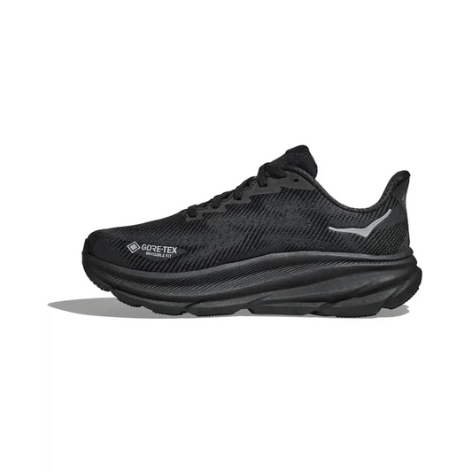 Hoka Mens Clifton 9 GTX Sneaker Black/Black 1 14 - Black/Black 1 / 14