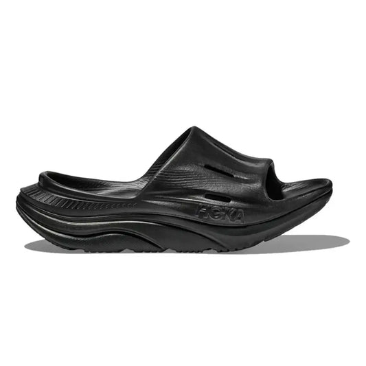 Hoka Unisex Ora Recovery Slide 3 Sandal Black/Black 5 US Men - Black/Black / 7 Women/5 Men