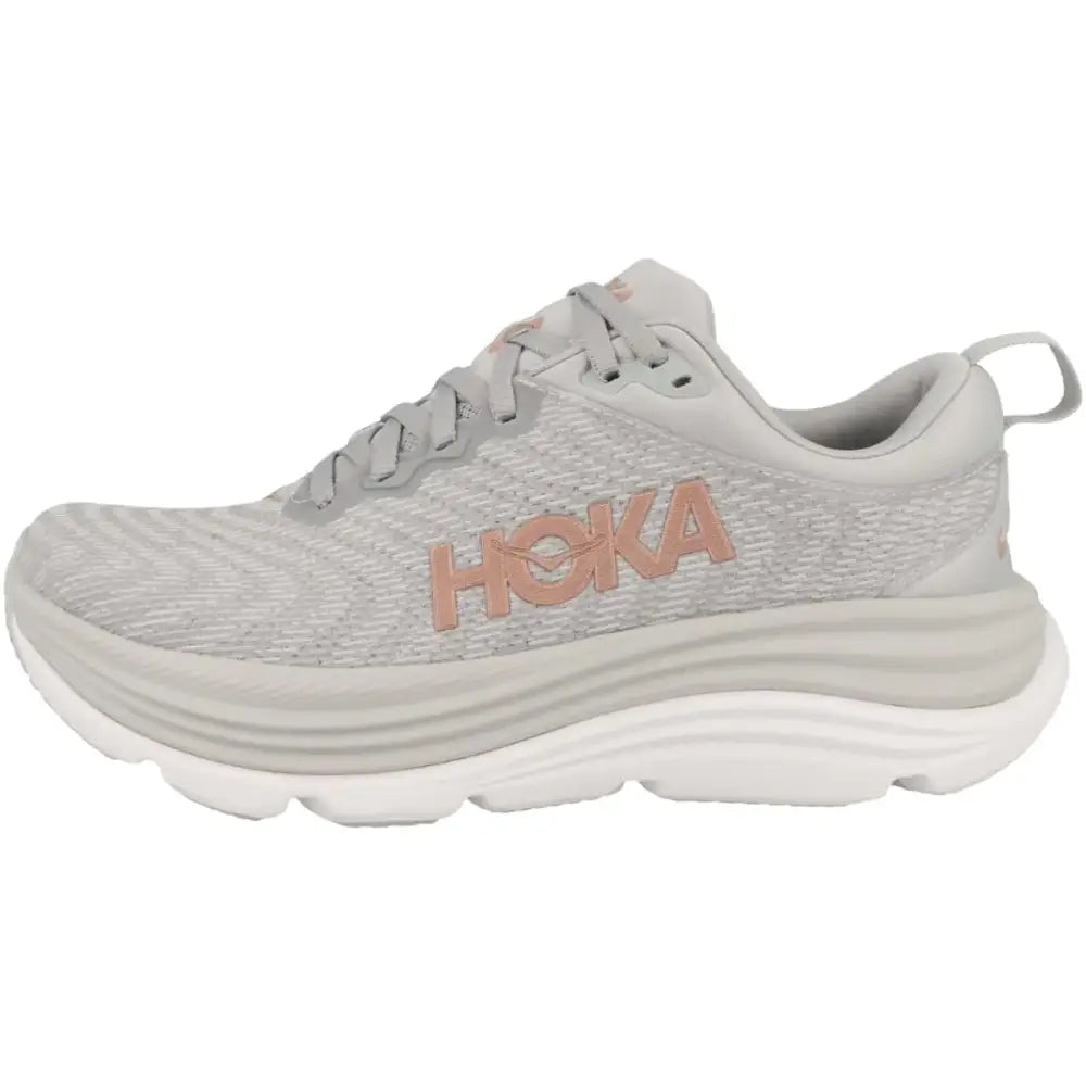 Hoka Womens Gaviota 5 Sneaker Harbor Mist/Rose Gold 8 - Harbor Mist/Rose Gold / 8