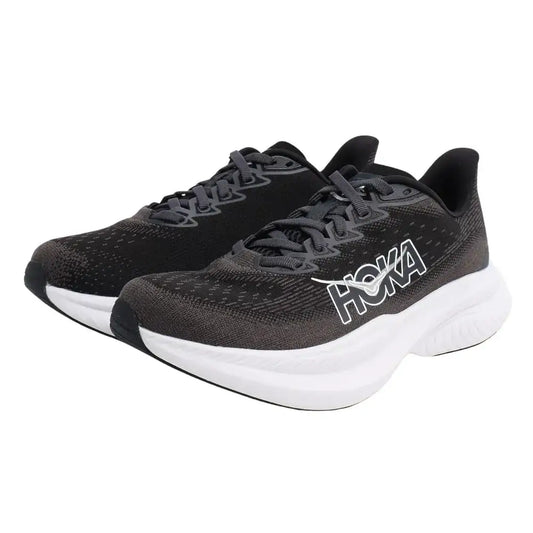 Hoka Womens Mach 6 Sneaker Black/White 5 - Black/White / 5