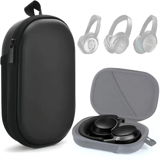 Honlyn Headphones Case for Bose QC45/QC35/QC25/QC15/Ultra Gaming Headset QC25 PU Hard Shell Travel Carrying Case Bag