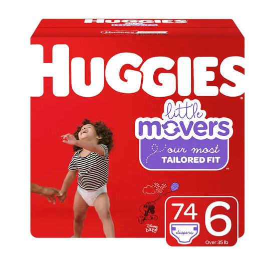 Huggies Little Movers Baby Diapers Size 6 74 Ct - 74 / Size 6