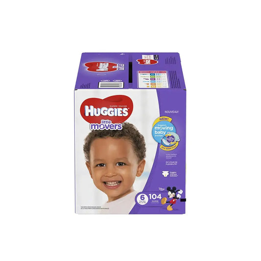 Huggies Little Movers Baby Diapers Size 6 Box of 104 - n/a