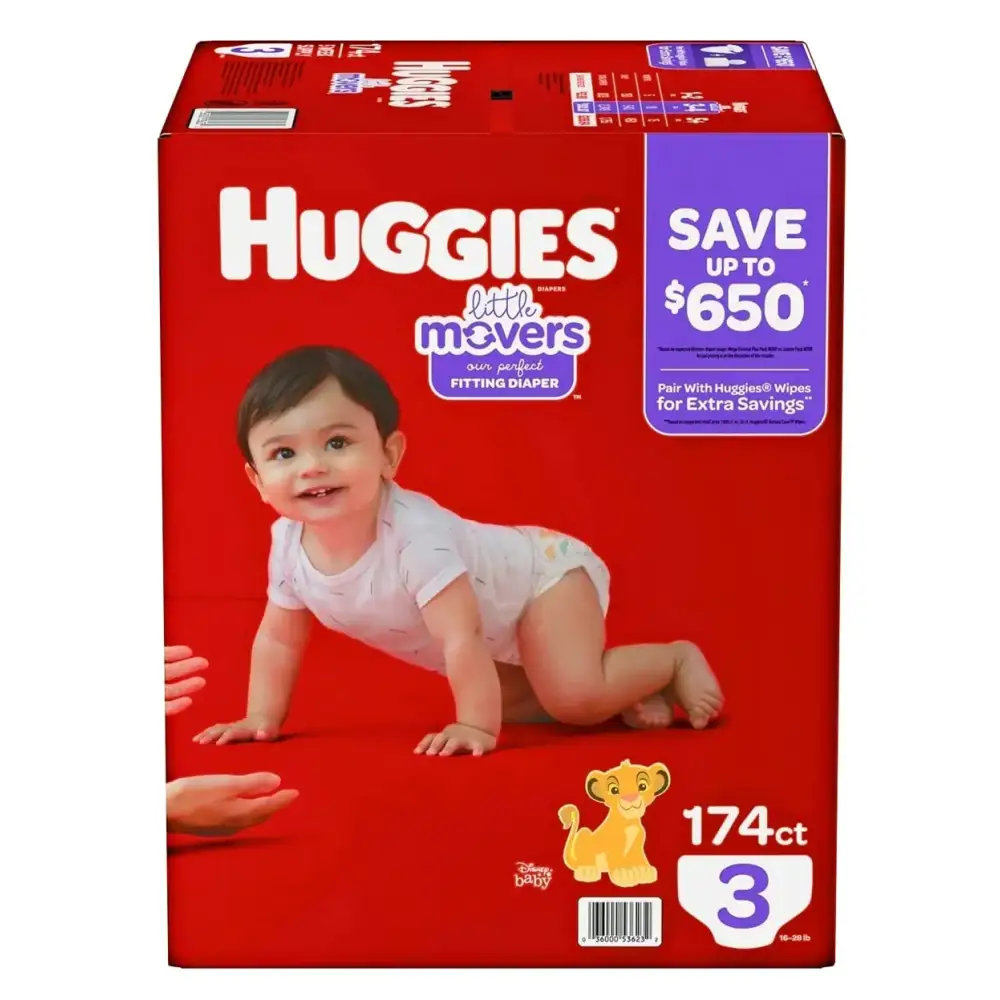 Huggies Little Movers Diapers Size 3-174 ct - n/a