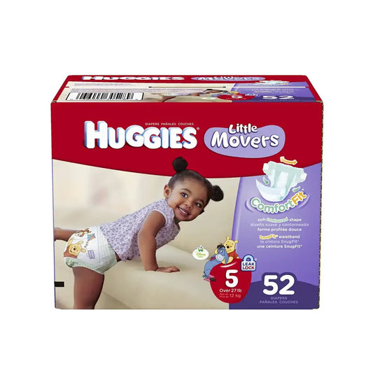 Huggies Little Movers Diapers Size 5 Big Pack 52 Count (packaging may vary) - n/a