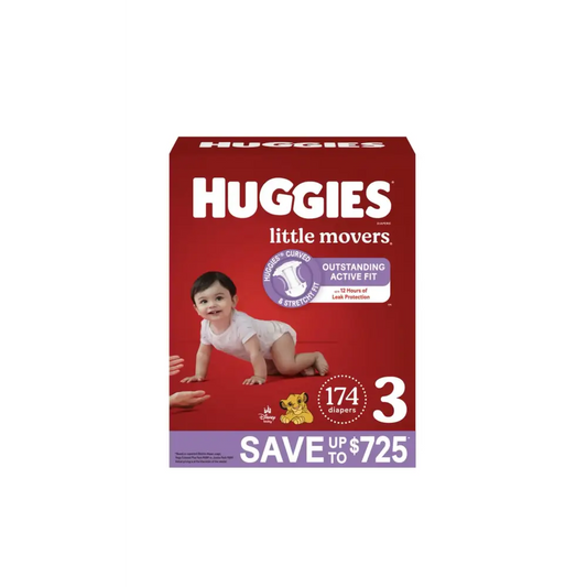 Huggies Little Movers Perfect Fitting Diapers Sizes: 3-7 (3 174 Count) - n/a
