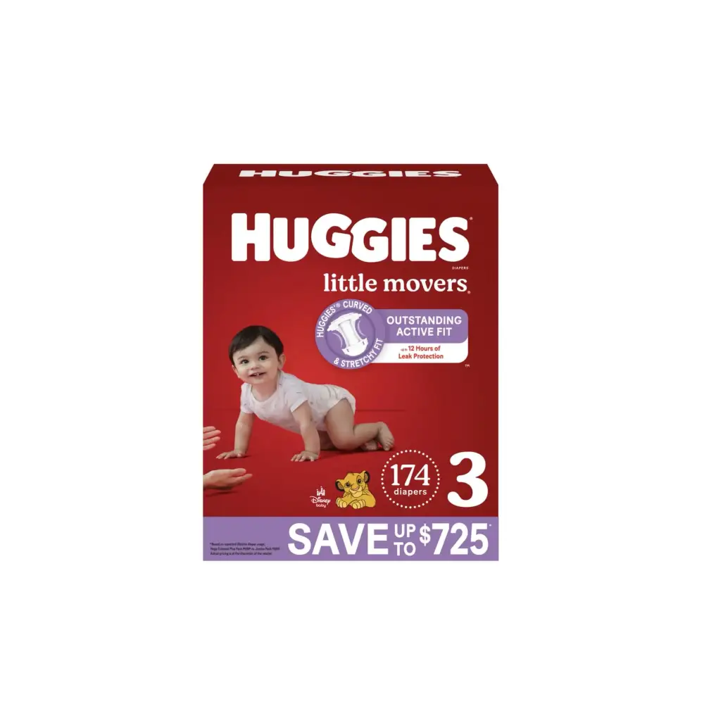 Huggies Little Movers Perfect Fitting Diapers Sizes: 3-7 (3 174 Count) - n/a